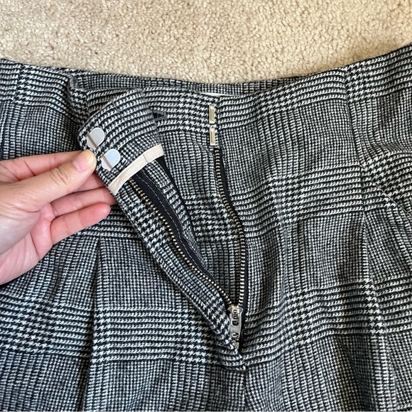Aritzia Wilfred Chambery Check Plaid Wool Cashmere Cropped Trouser Pant Size 0 - Picture 6 of 12